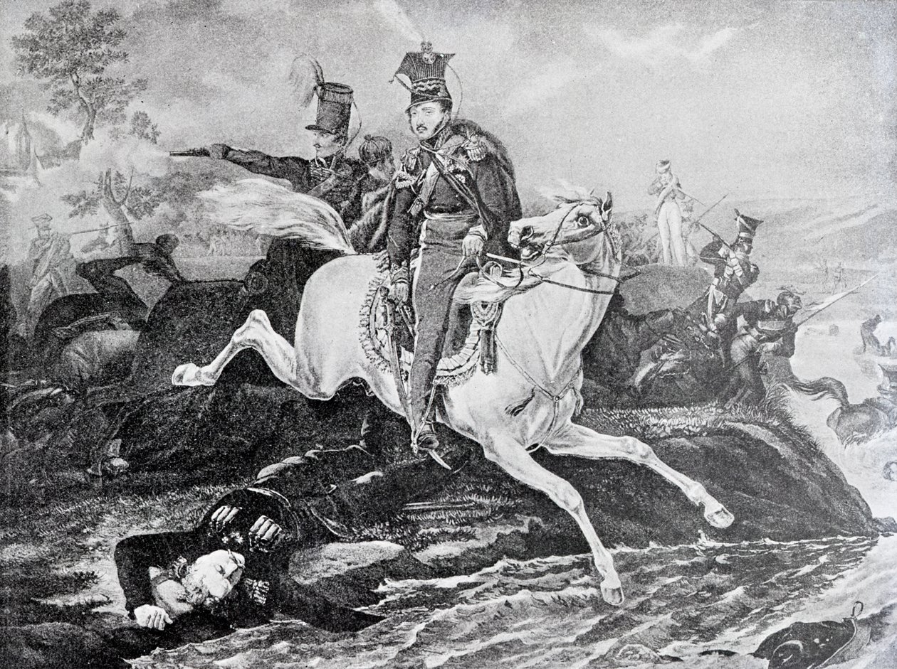 1813 के लीपज़िग की लड़ाई में जोज़ेफ़ पोनतोव्स्की की मृत्यु द्वारा अज्ञात