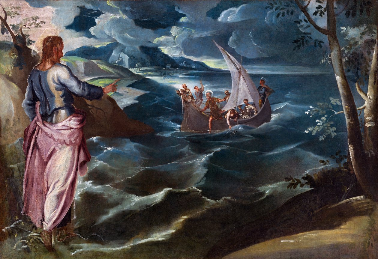 गैलील के समुद्र में मसीह द्वारा Tintoretto