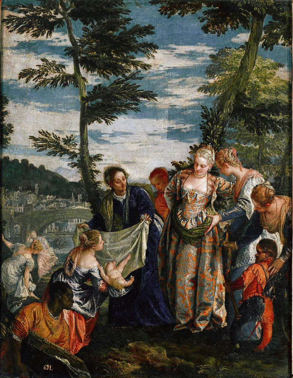 मूसा की खोज (पेंटिंग, c.1580) द्वारा वेरोनीज़