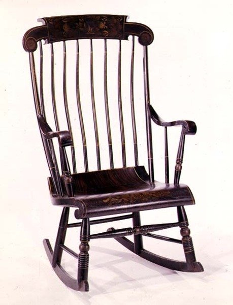 बोस्टन रॉकर, 1832 (मेपल और पाइन) द्वारा अमेरिकी स्कूल