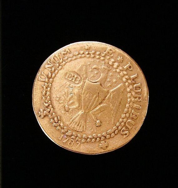 ब्रैशर डब्लून, न्यूयॉर्क, 1787 (स्वर्ण) (343636 भी देखें) द्वारा अमेरिकी स्कूल