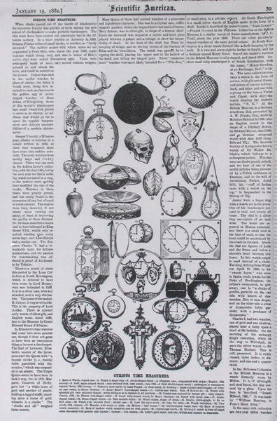 वैज्ञानिक अमेरिकी, 15 जनवरी 1881 से उत्सुक समय मापक द्वारा अमेरिकी स्कूल