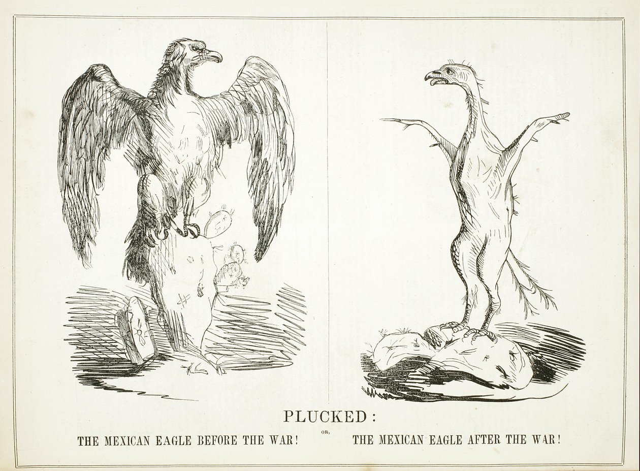 जुताई: या, युद्ध से पहले मैक्सिकन ईगल! मैक्सिकन ईगल युद्ध के बाद !, 1847 द्वारा अमेरिकी स्कूल