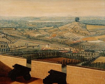 रोडब्रो फोर्ट से देखी गई व्यापक लैंडस्केप, c.1764 (65821 का विस्तार) द्वारा अंग्रेजी स्कूल