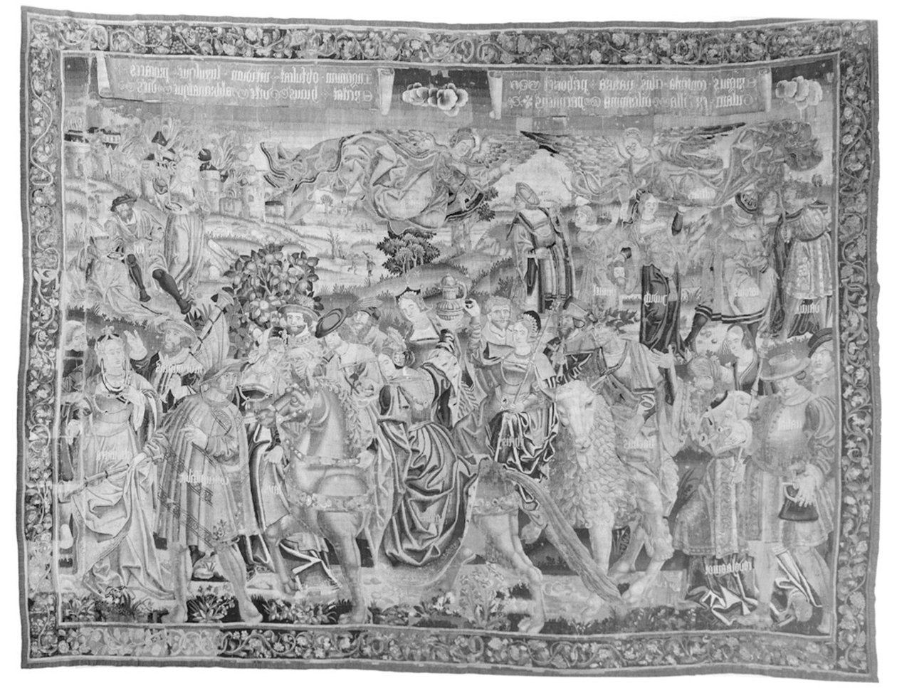 गुला का जुलूस, c.1510 (ऊन और रेशम) द्वारा फ्लेमिश स्कूल