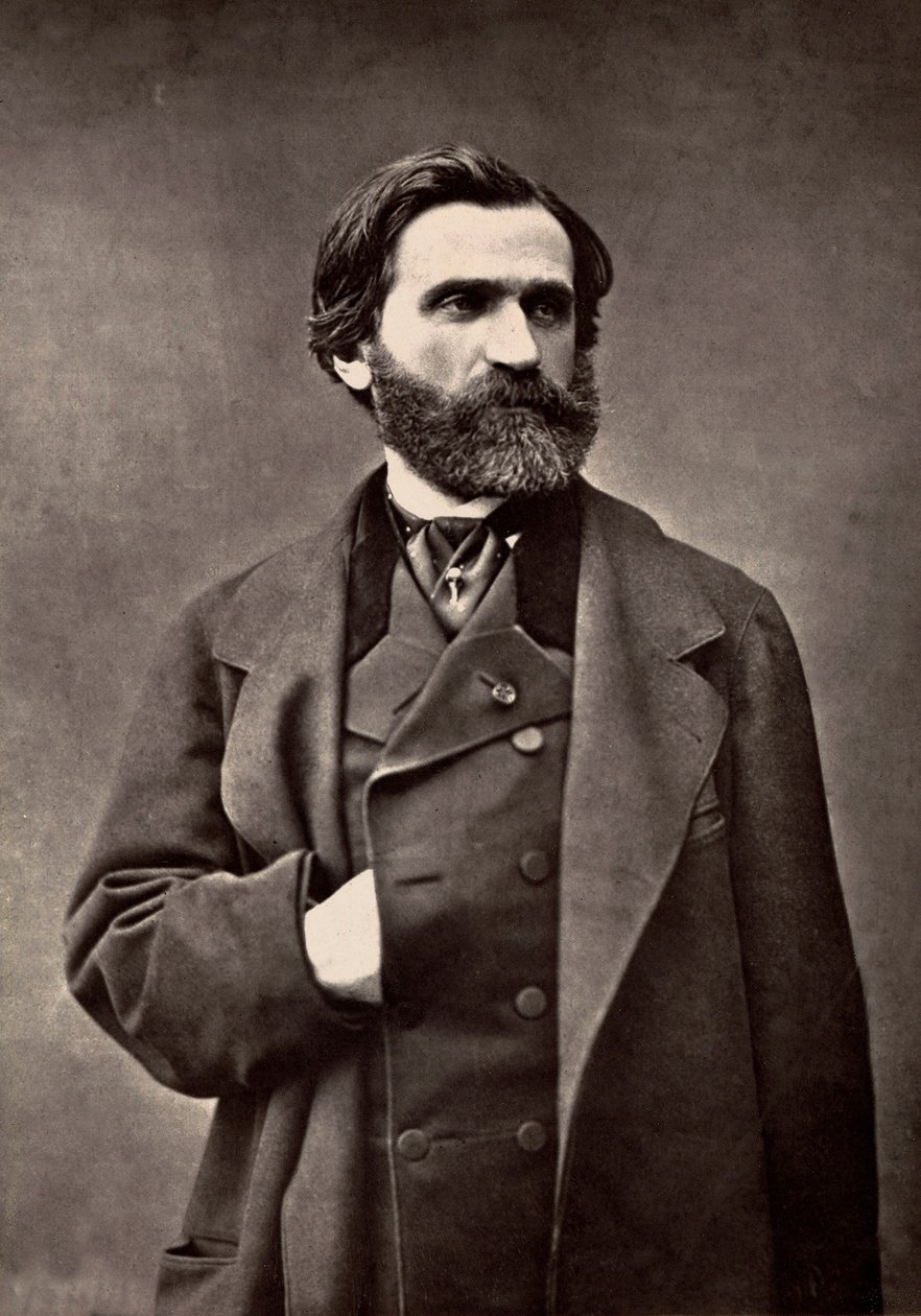 Giuseppe Verdi का चित्र द्वारा फ्रेंच फोटोग्राफर