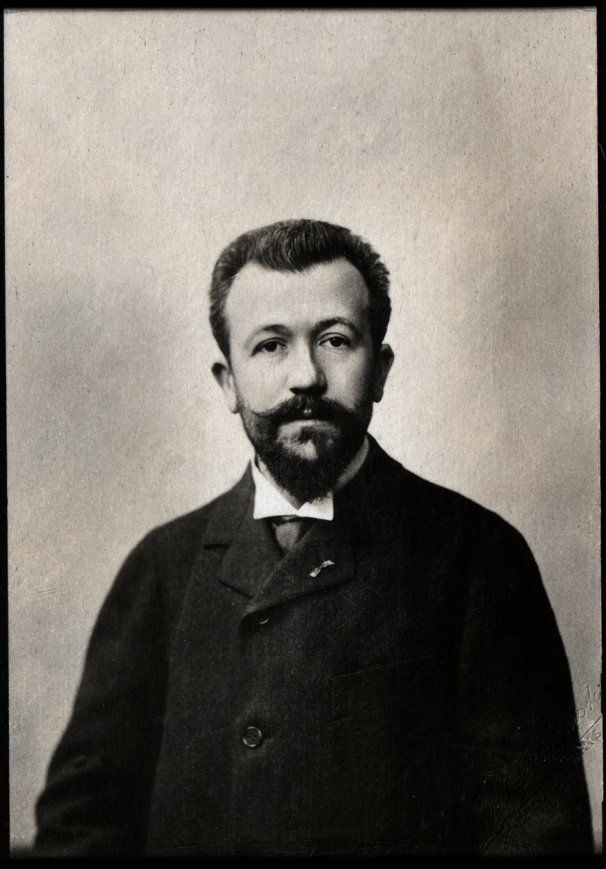 हेनरी लावेदान (1859-1940), फ्रेंच नाटककार का चित्रण। द्वारा फ्रेंच फोटोग्राफर