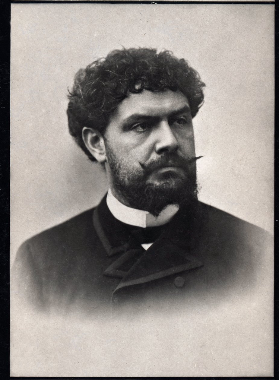 जीन रिचेपिन (1849-1926), फ्रेंच कवि, उपन्यासकार और नाटककार के चित्र। द्वारा फ्रेंच फोटोग्राफर