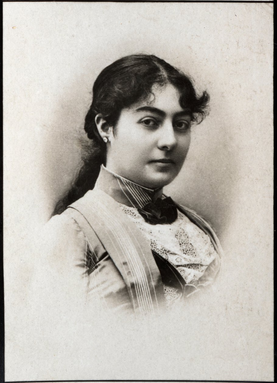 सर्बिया के नेटली का पोर्ट्रेट (1859-1941), सर्बिया की रानी संघ। द्वारा फ्रेंच फोटोग्राफर
