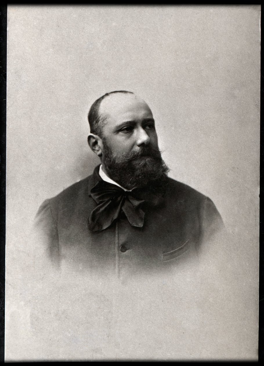 पॉल आर्मंड सिल्वेस्ट्रे (1837-1901), फ्रेंच कवि के चित्र। द्वारा फ्रेंच फोटोग्राफर