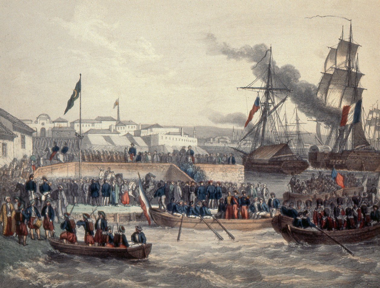 1854 में मार्शल सेंट अरनौद के आदेश पर अंग्रेजी और फ्रांसीसी सैनिकों ने भाग लिया द्वारा फ्रेंच स्कूल