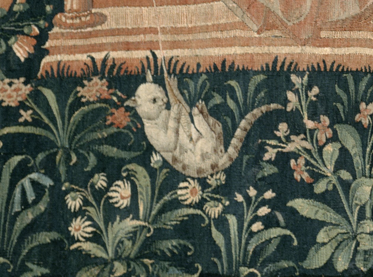 द लॉर्ड्स लाइफ: रीडिंग, लॉयर वर्कशॉप, c.1500 (28041 का विस्तार) द्वारा फ्रेंच स्कूल