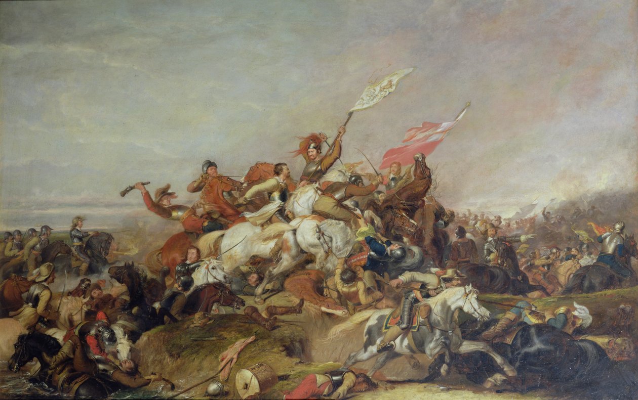 1644, 1819 में मारस्टन मूर की लड़ाई द्वारा अब्राहम कूपर