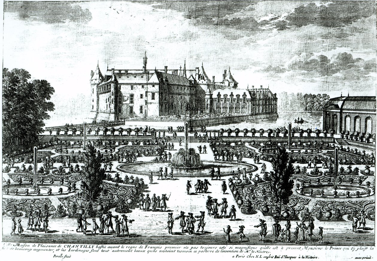 Chateau de Chantilly और गार्डन्स आंद्रे ले नोट्रे (1613-1700) द्वारा एडम पेरेल