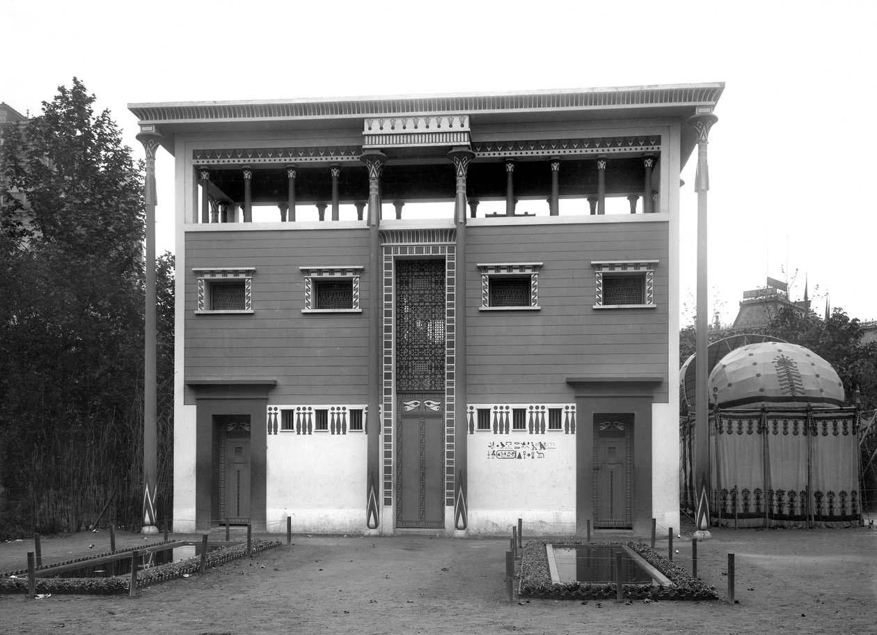 मिस्री हाउस, यूनिवर्सल प्रदर्शनी, पेरिस, 1889 द्वारा अडोलफे जिराउडन