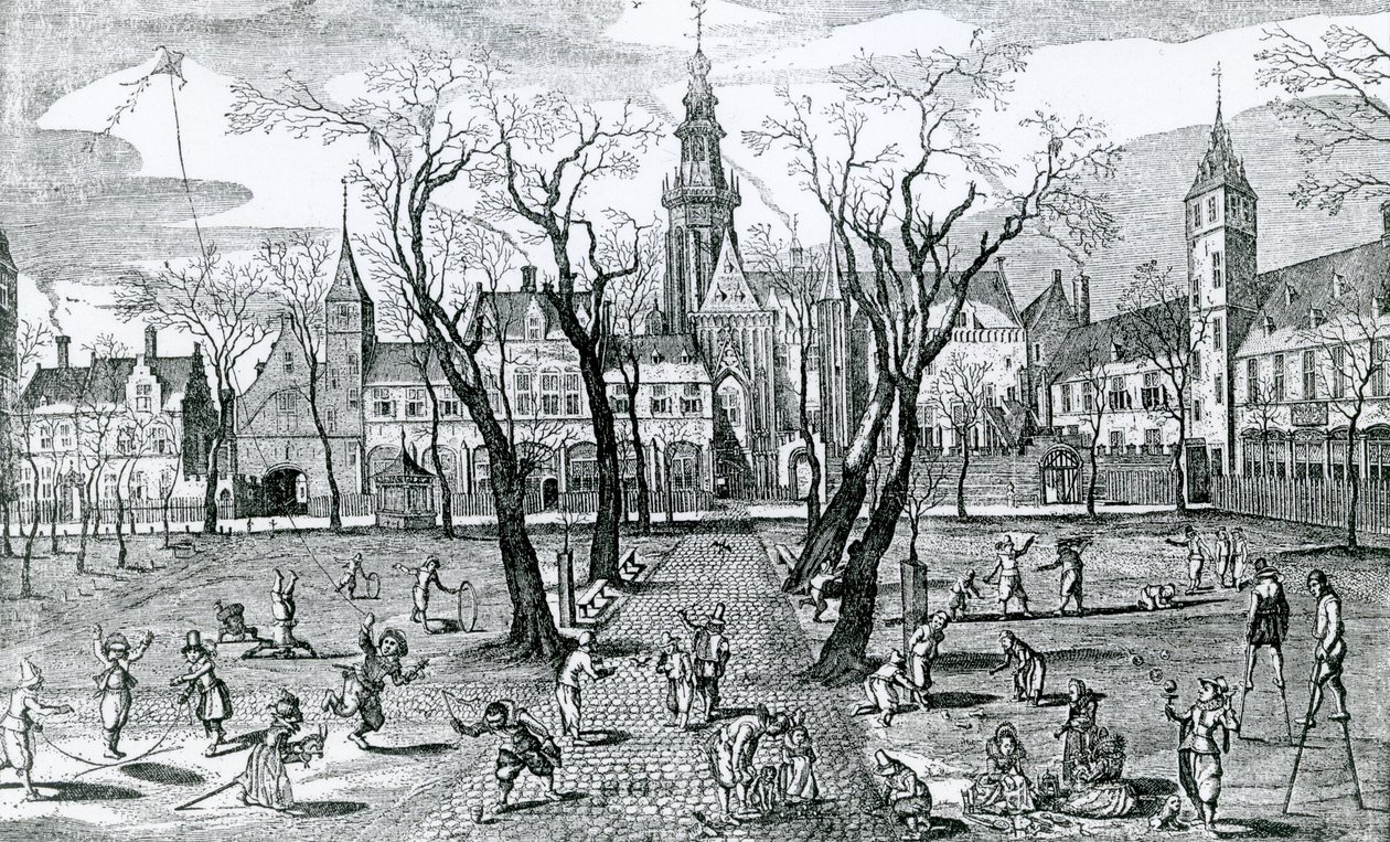 बच्चों के खेल, 1618 द्वारा एड्रिएन पिएटर्सज़ वैन डे वेने