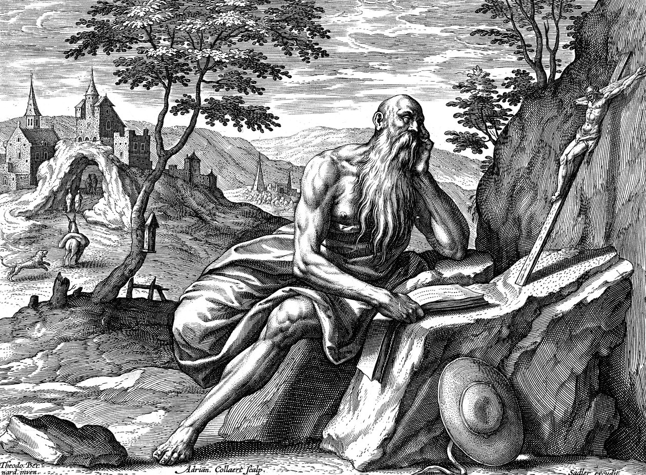 सेंट जेरोम, c1540-1567 द्वारा एड्रिएन कोलार्ट