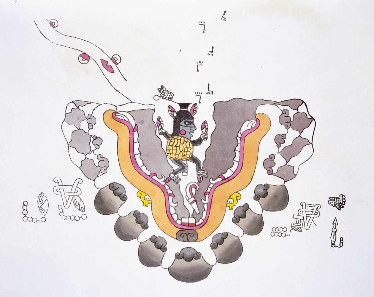 एडवर्ड किंग (1795-1837) लॉर्ड किंग्सबरो द्वारा &39;मेक्सिको की प्राचीनता&39; से चित्रण, 1831-48 प्रकाशित द्वारा एगोस्टिनो एग्लियो