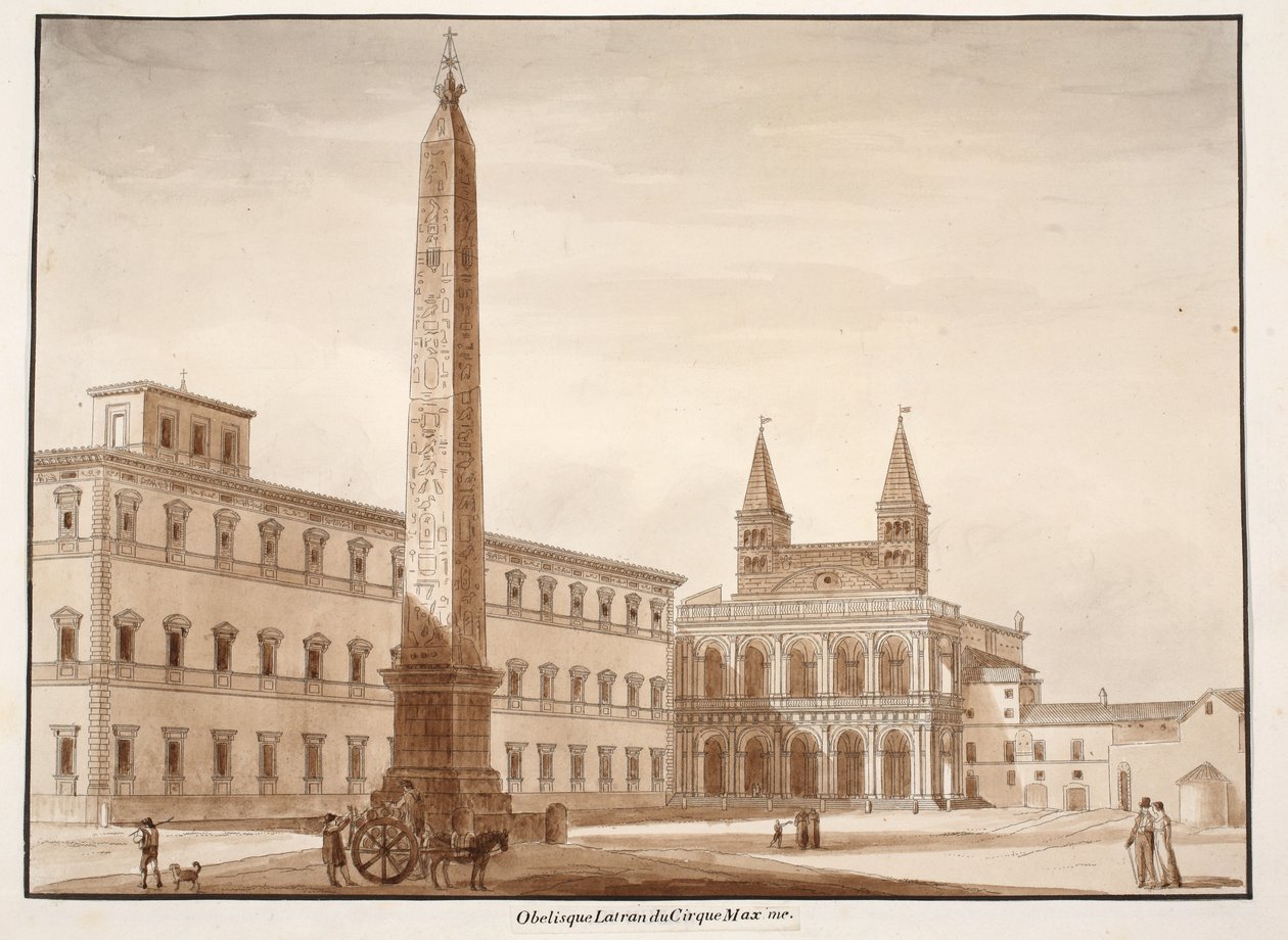 1833 के सर्कस मैक्सिमस से लेटरन ओबिलिस्क द्वारा एगोस्टिनो टोफ़ानेलि