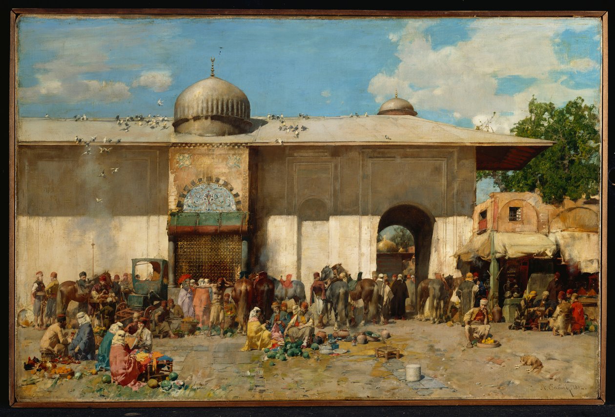 ओरिएंटल मार्केट, 1884 द्वारा अल्बर्टो पासिनी