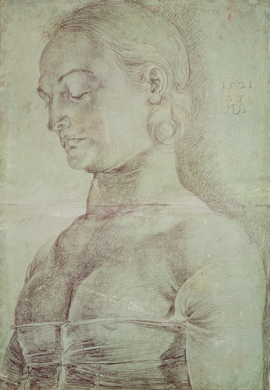 सेंट एपोलोनिया, 1521 (कागज पर क्रेयॉन) द्वारा अल्ब्रेक्ट ड्यूरर