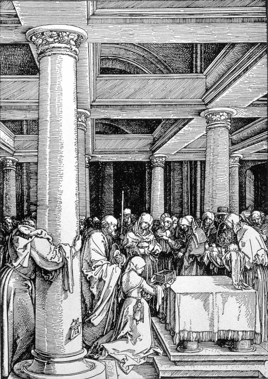 मंदिर में प्रस्तुति, c.15034 द्वारा अल्ब्रेक्ट ड्यूरर