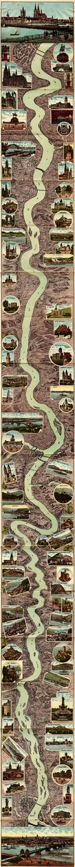 मेंज-कोलोन 1909 का नवीनतम राइन पैनोरमा द्वारा ईसेनच एल्बम फैक्टरी