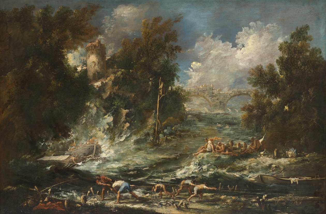टेम्पेस्ट, c.1710-1720 द्वारा एलेसेंड्रो मैग्नासको