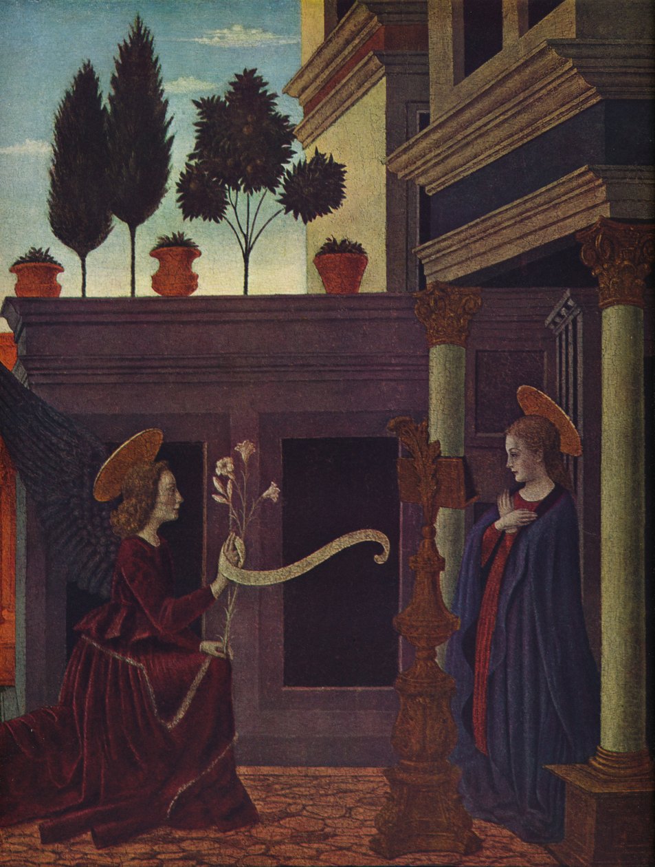 उद्घोषणा, c1449-1454 द्वारा एलेसो बाल्डोविनेटी
