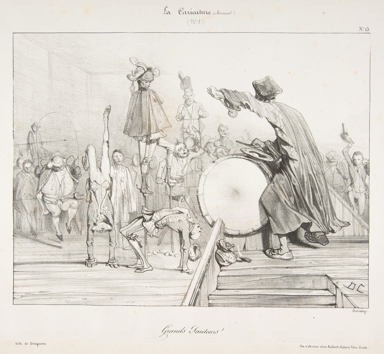 ग्रेंड्स सौतेरर्स ;, ला कैरिकेचर से, 1823-60। द्वारा अलेक्जेंड्रे गेब्रियल डिकैम्प्स