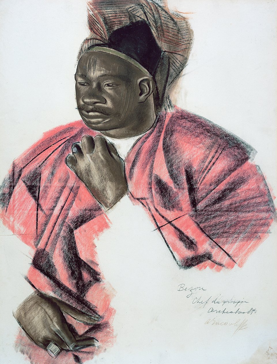 बेजौ, 1927 (कागज पर चाक) द्वारा एलेक्ज़ेंडर इयाकोलेफ़