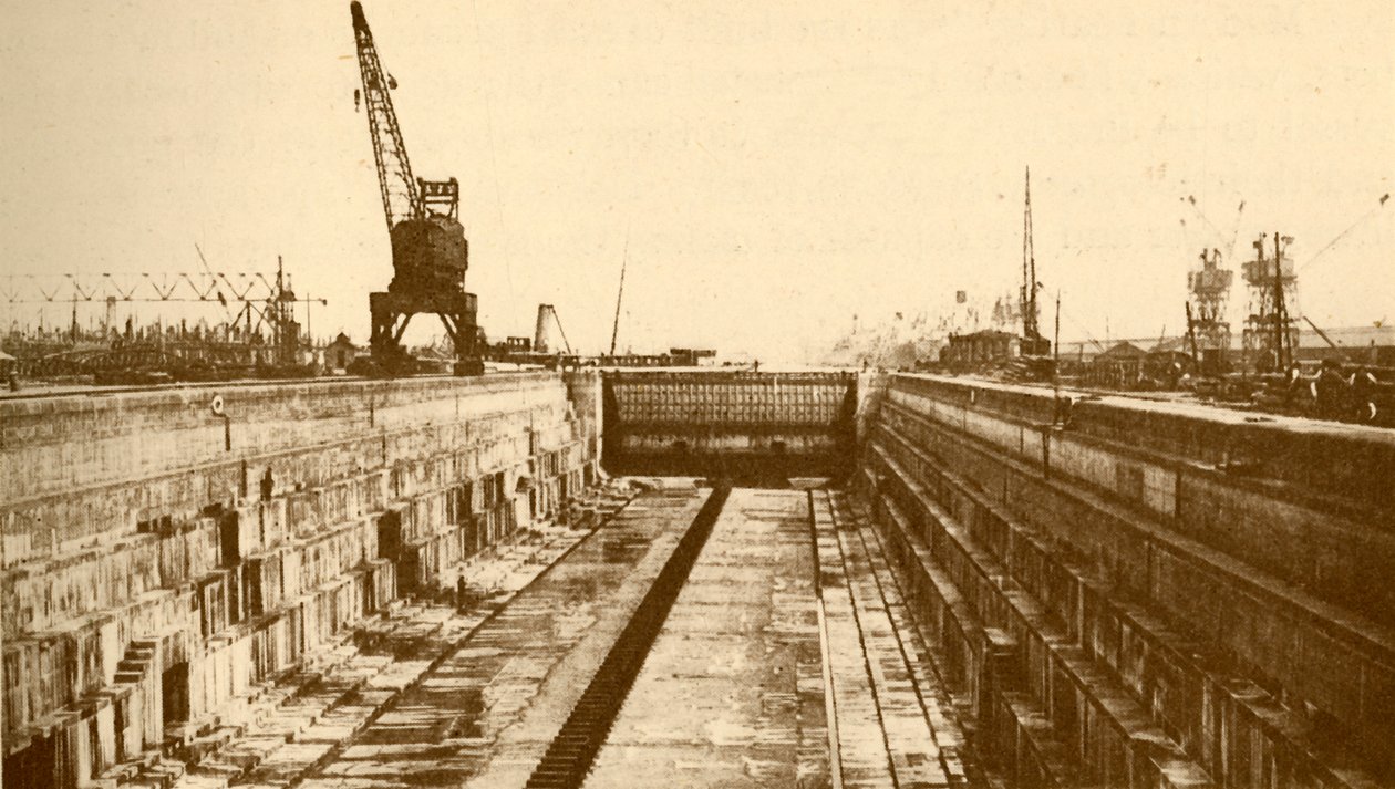 अल्बर्ट डॉक एक्सटेंशन, पोर्ट ऑफ लंदन, c1930। द्वारा अल्फिएरी