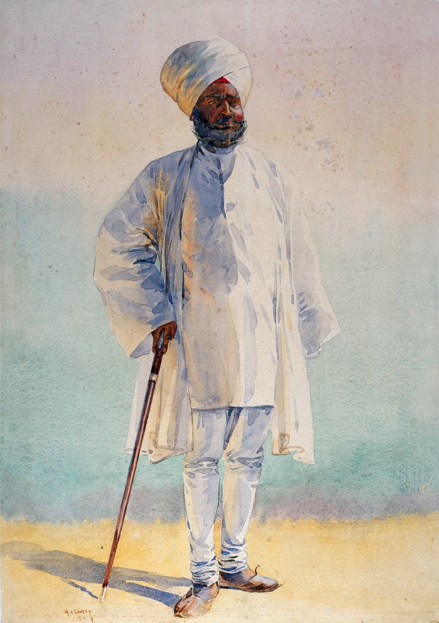 ऑफ पेंशन, 1911, 1910 में प्रकाशित मेजर जीएफ मैकमुन्न द्वारा &39;भारत की सेनाओं&39; के लिए चित्रण द्वारा अल्फ्रेड क्राउड लवेट