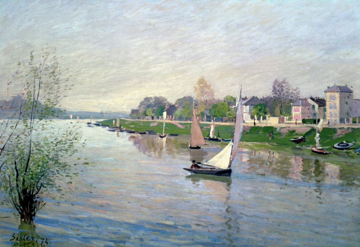 rhe Seine at Argenteuil, 1872 द्वारा अल्फ्रेड सिसली