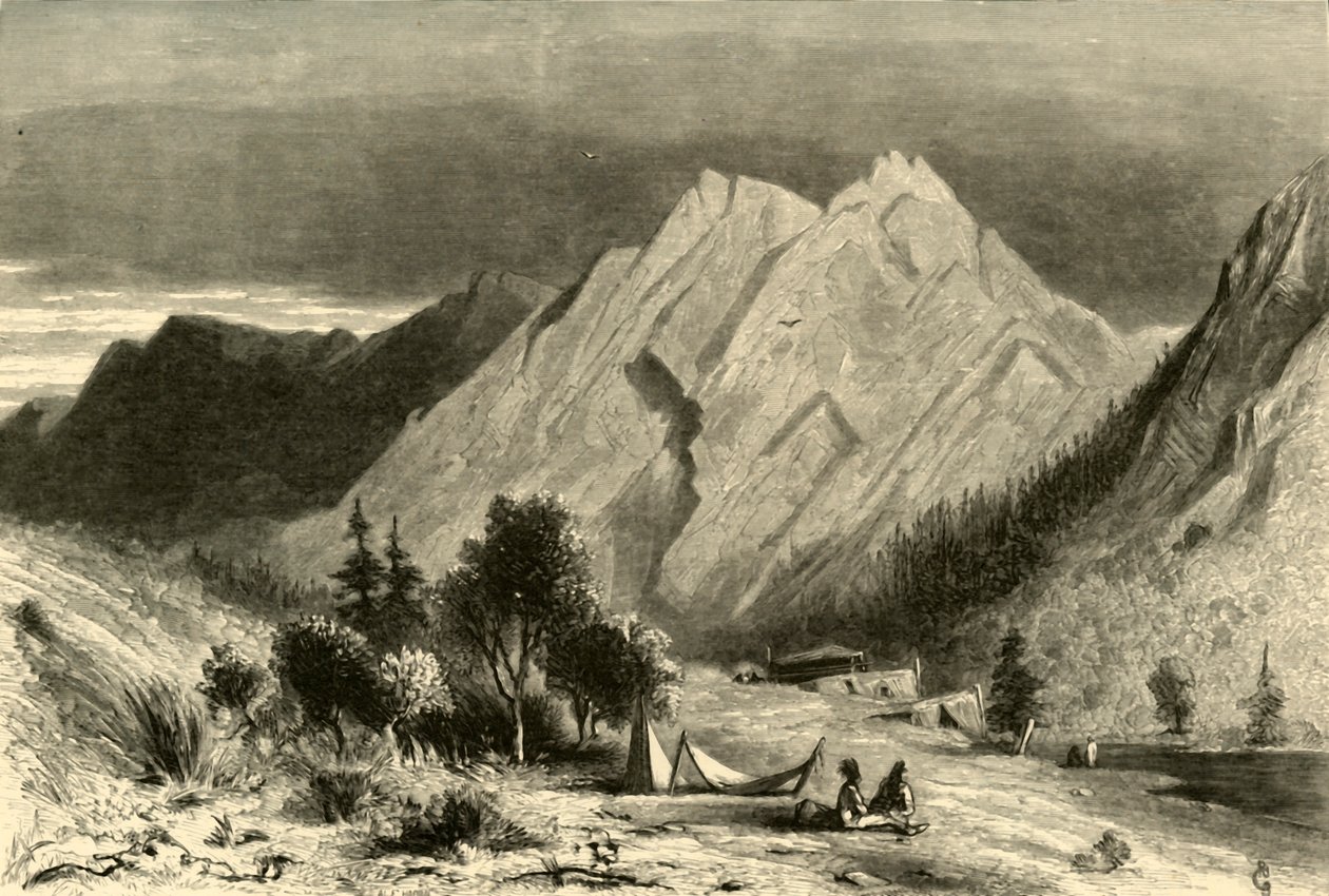 चूना पत्थर का निर्माण, पिट नदी पर, 1872। द्वारा अल्फ्रेड हैराली