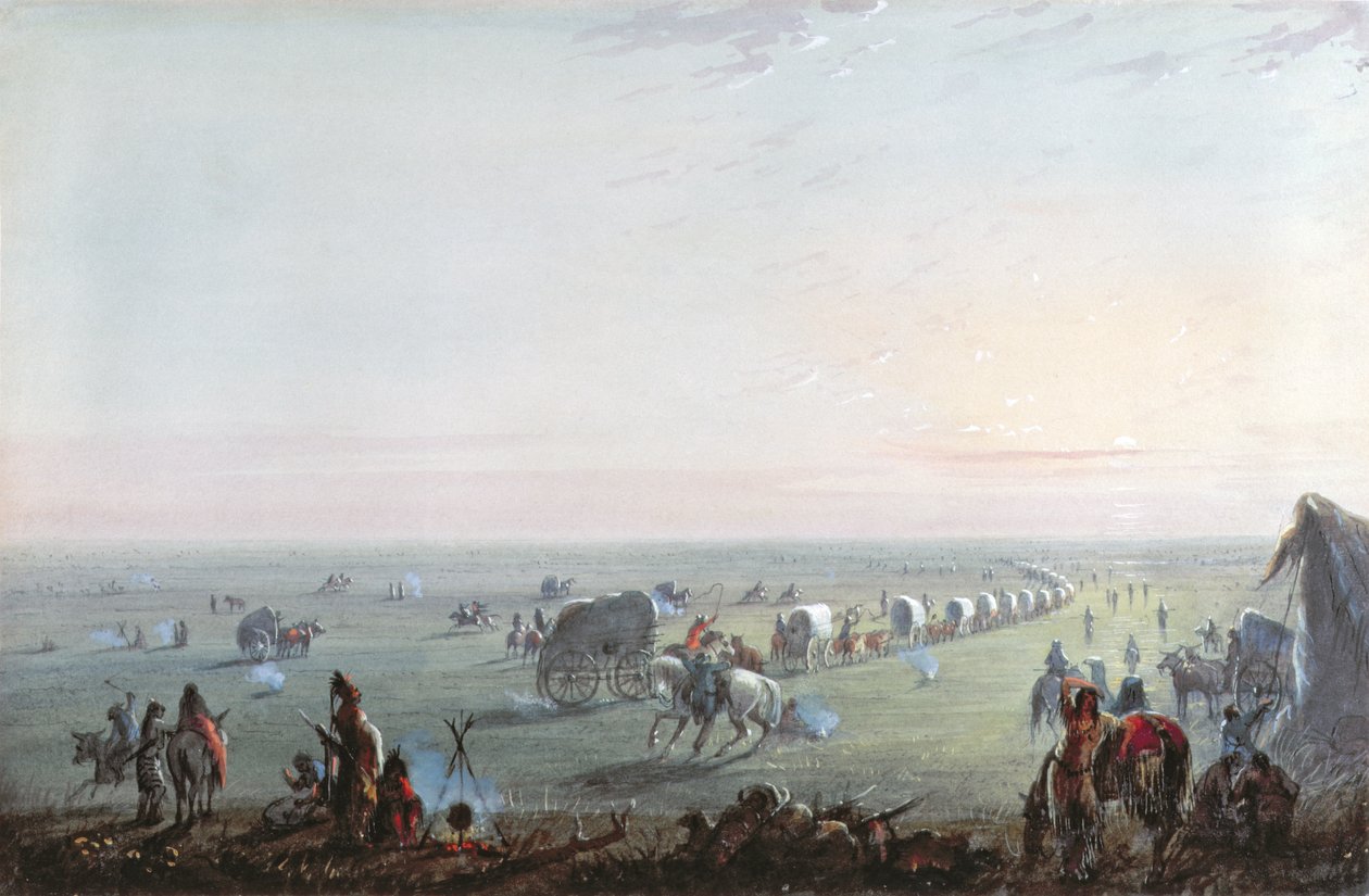 1837 में सनराइजर्स में ब्रेकिंग कैम्प द्वारा अल्फ्रेड जैकब मिलर