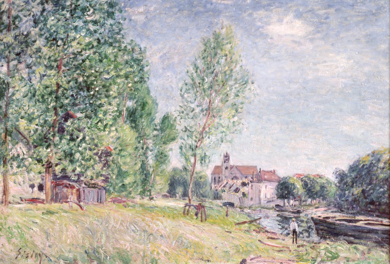Matrat, Moret-sur-Loing . में बिल्डर्स यार्ड द्वारा अल्फ्रेड सिसली