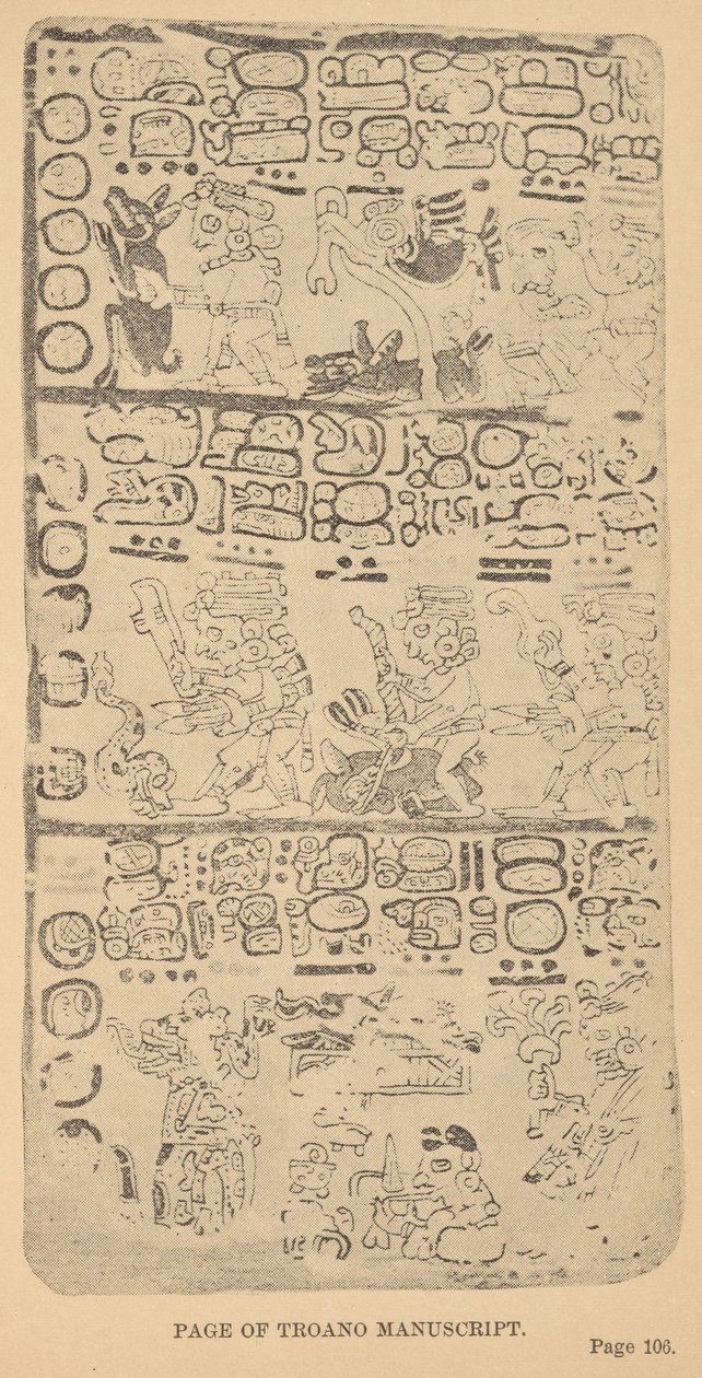 Troano Manuscript का पेज द्वारा ऐलिस डी। ले प्लज़ोन