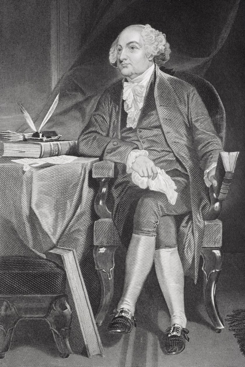 जॉन एडम्स का पोर्ट्रेट (1735-1826) द्वारा अलोंजो चैपल