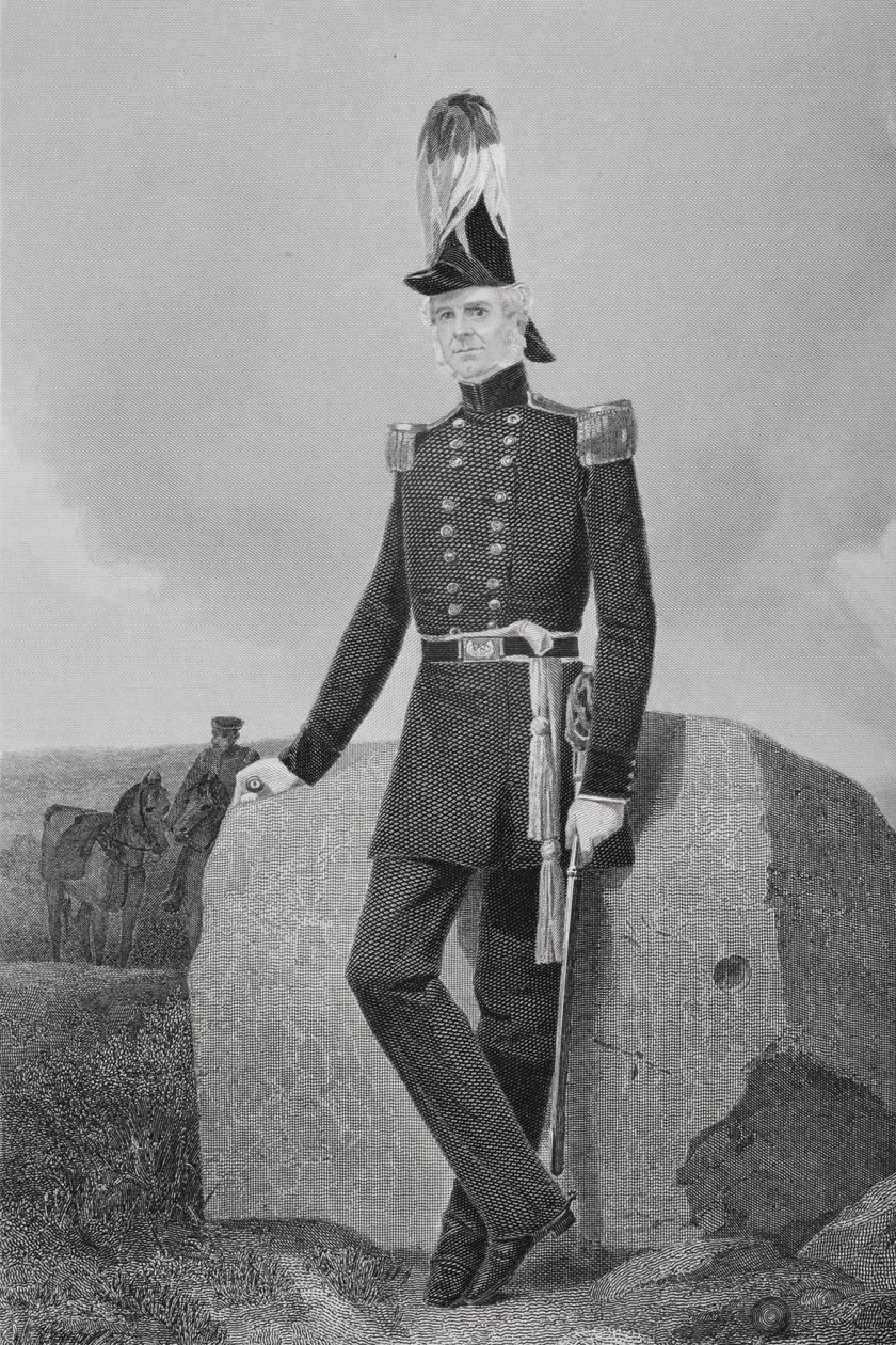 विलियम जेनकिन्स वॉर्थ का पोर्ट्रेट (1794-1849) द्वारा अलोंजो चैपल