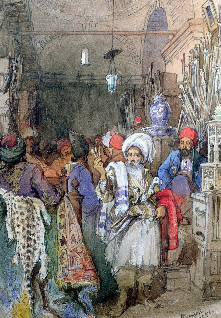 1851 में इस्तांबुल के कवर्ड बाजार में विक्रेता द्वारा अमादेओ प्रीज़ियोसिक