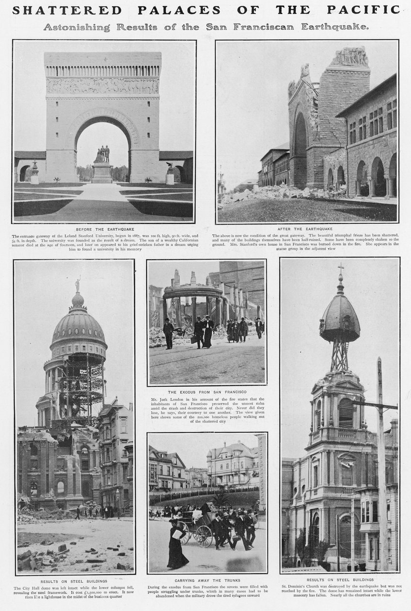 प्रशांत के टूटे हुए महलों: 1906 के सैन फ्रांसिस्को भूकंप के बाद, 1906 द्वारा अमेरिकी फोटोग्राफर