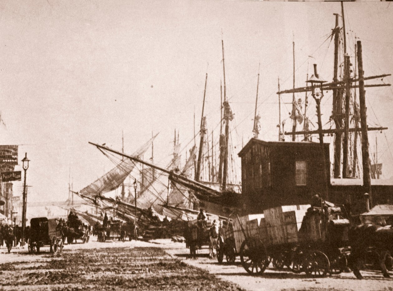 वेस्ट सेंट, न्यूयॉर्क, 1870 (सेपिया फोटो) द्वारा अमेरिकी फोटोग्राफर