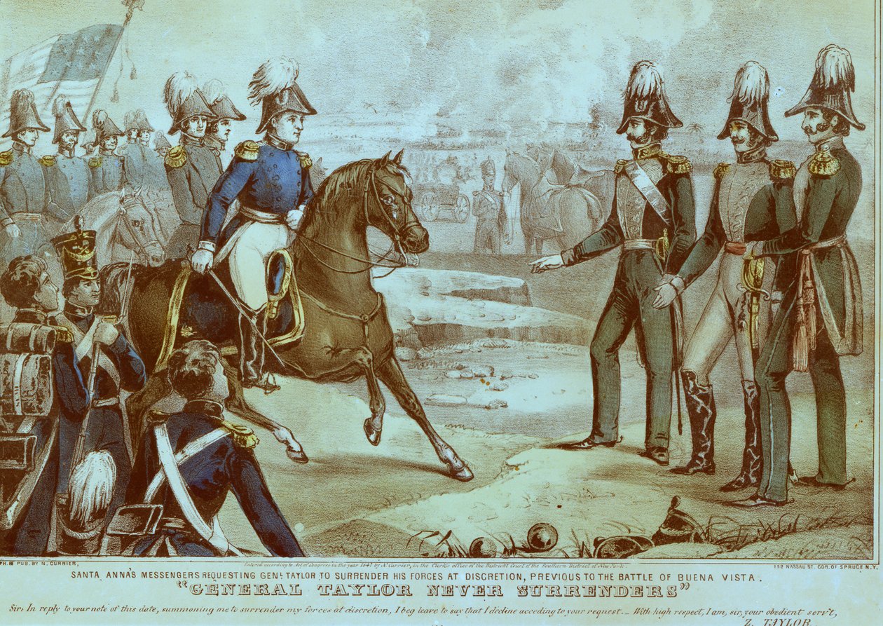 जनरल टेलर ने कभी आत्मसमर्पण नहीं किया, 1847 द्वारा अमेरिकी स्कूल