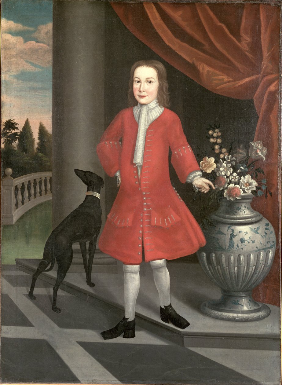 पियरे वैन कोर्टलैंड का पोर्ट्रेट, c.1731 द्वारा अमेरिकी स्कूल