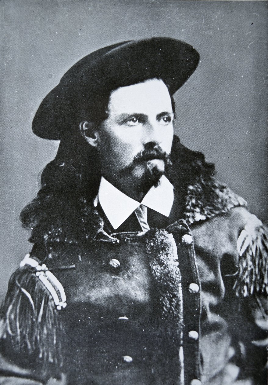 बफ़ेलो बिल कोडी (1846-1917) 1869 (बी/डब्ल्यू फोटो) द्वारा अमेरिकी फोटोग्राफर