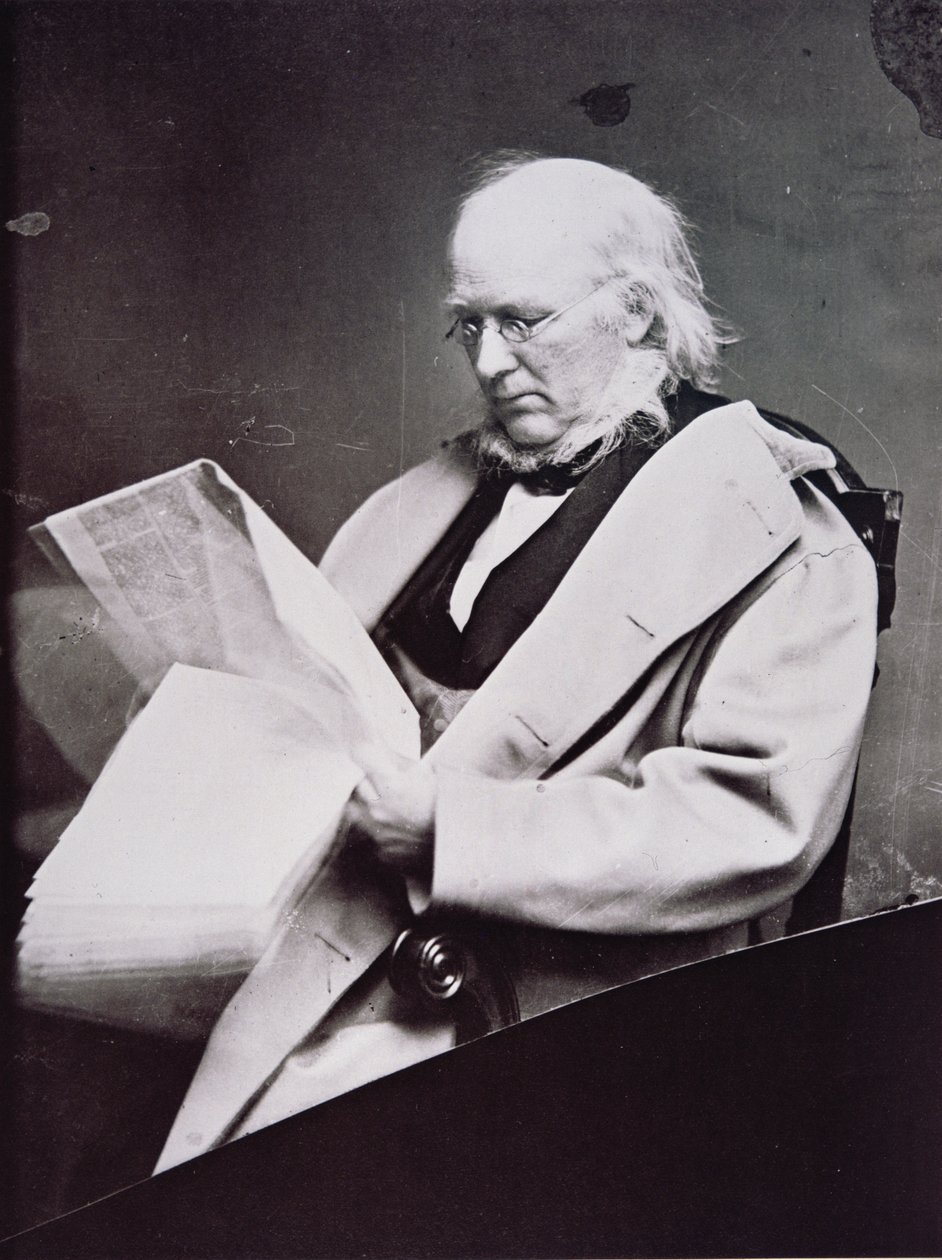 होरेस ग्रीले (1811-72) (बी/डब्ल्यू फोटो) द्वारा अमेरिकी फोटोग्राफर