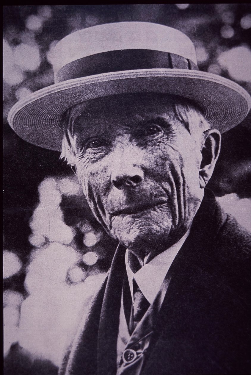 जॉन डी रॉकफेलर, c.1930 (b/w फोटो) द्वारा अमेरिकी फोटोग्राफर