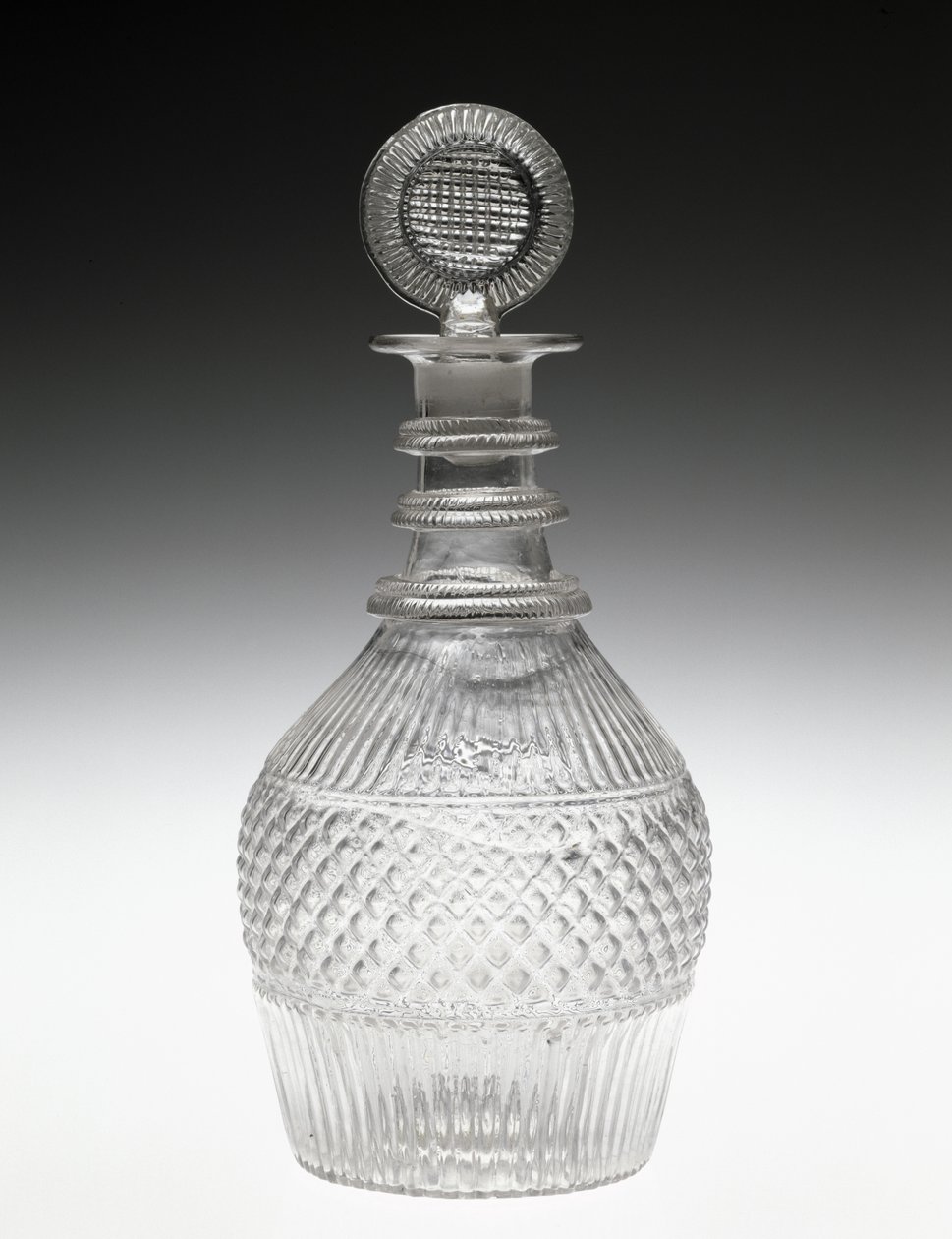 Decanter और डाट, सी। 1820-1840 (नॉन-लेड ग्लास) द्वारा अमेरिकी स्कूल
