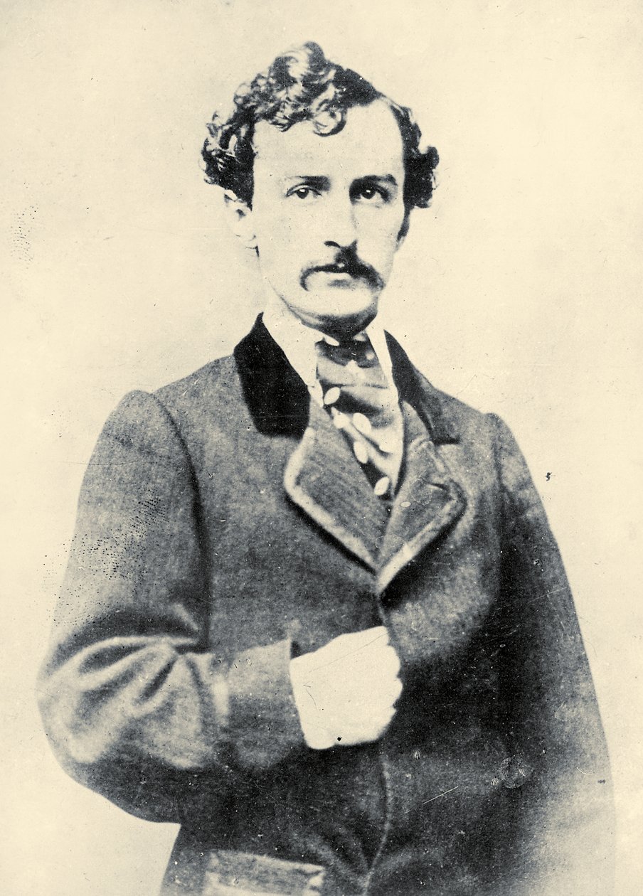 जॉन विल्क्स बूथ का चित्र, c.1860 द्वारा अमेरिकी स्कूल
